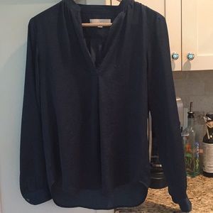 Ann Taylor Loft v neck long sleeve blouse.
